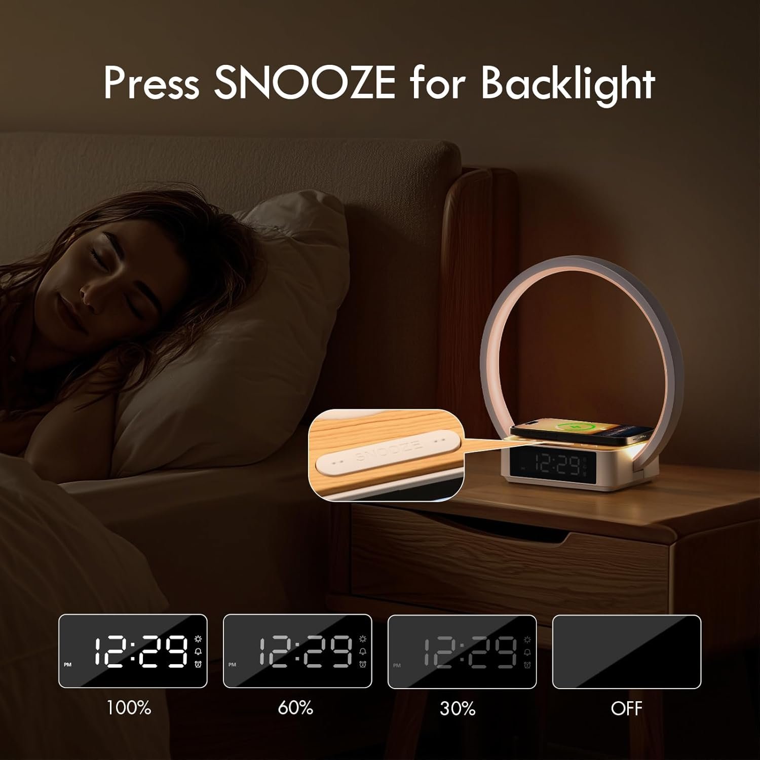 WILIT B17 Bedside Lamp with Wireless Charger and Alarm Review