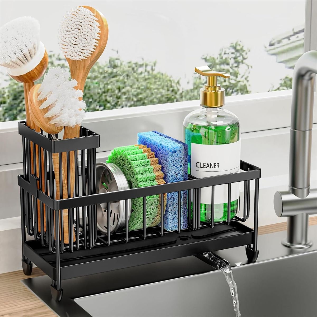 Cisily Sponge Holder for Kitchen Sink Review (304 Steel Sink Caddy)