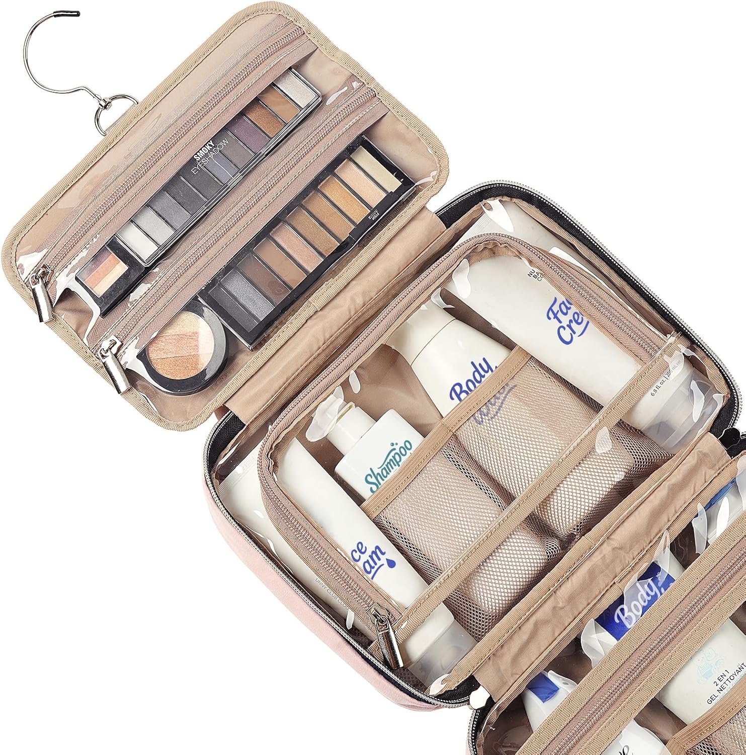 NISHEL Travel Toiletry Bag Review (Pink Medium Hanging Organizer)
