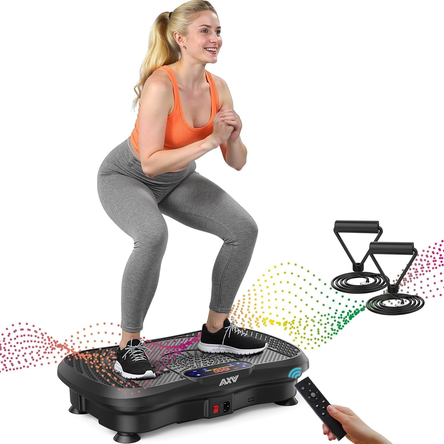 AXV vibration plate fitness platform whole body vibrating exercise machine for home