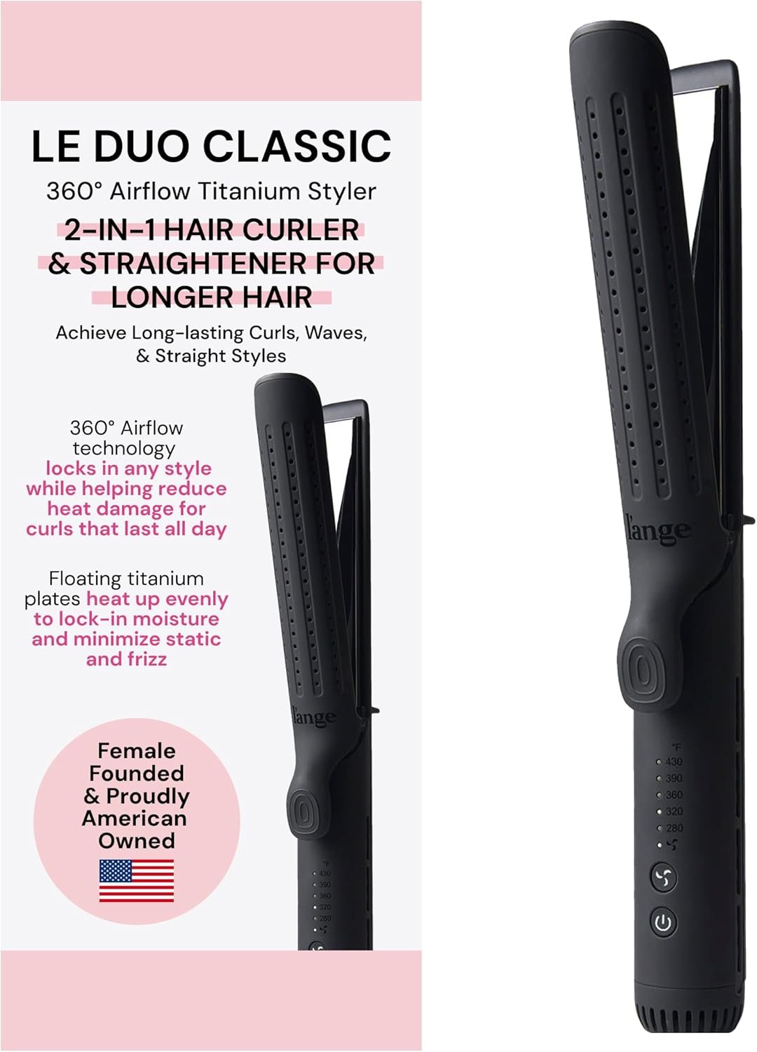 L'ange Le Duo Grande Airflow Styler hair multi styler product photo