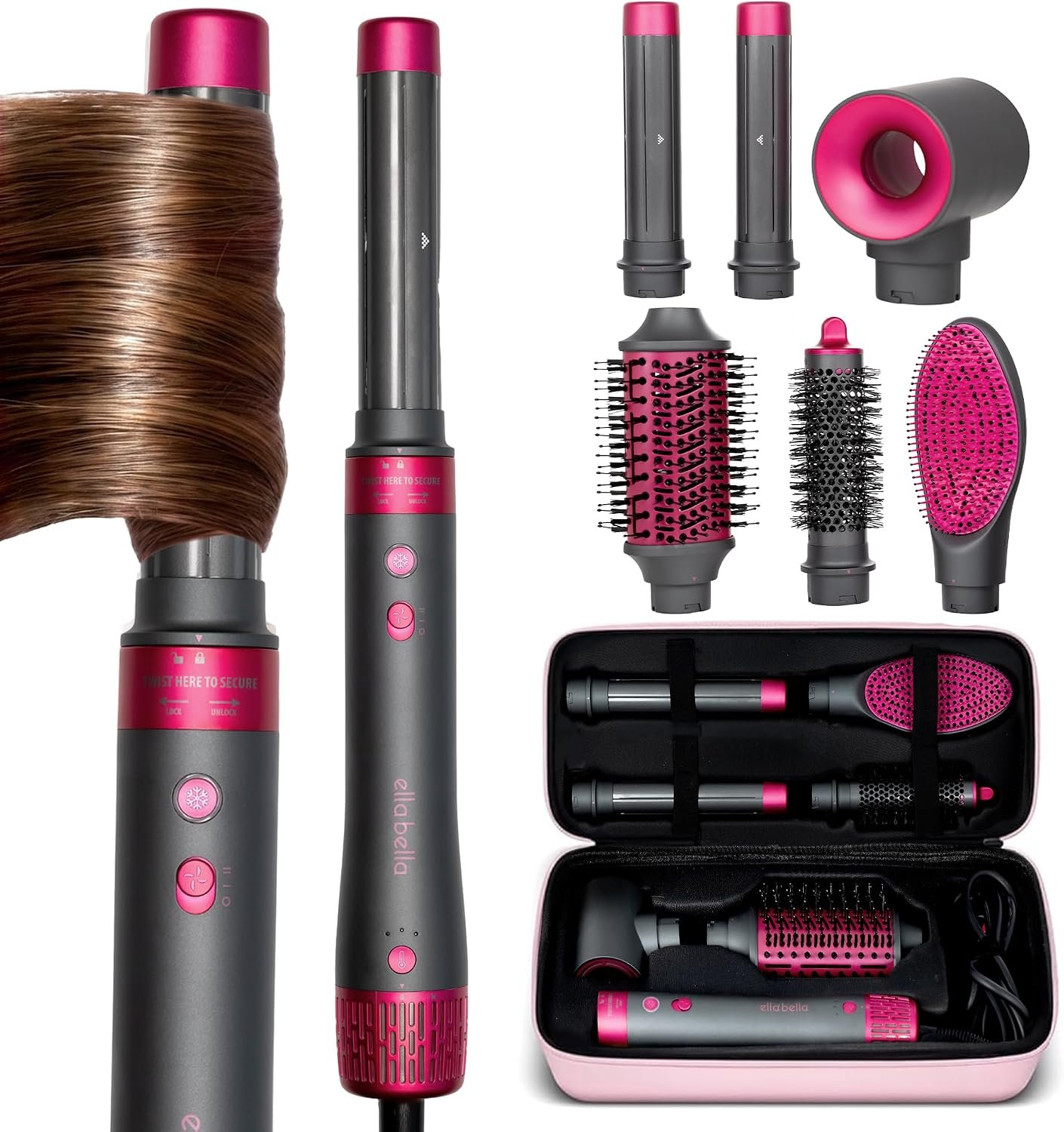 ELLA BELLA 6-in-1 Professional Hot Air Styler hair multi styler product photo