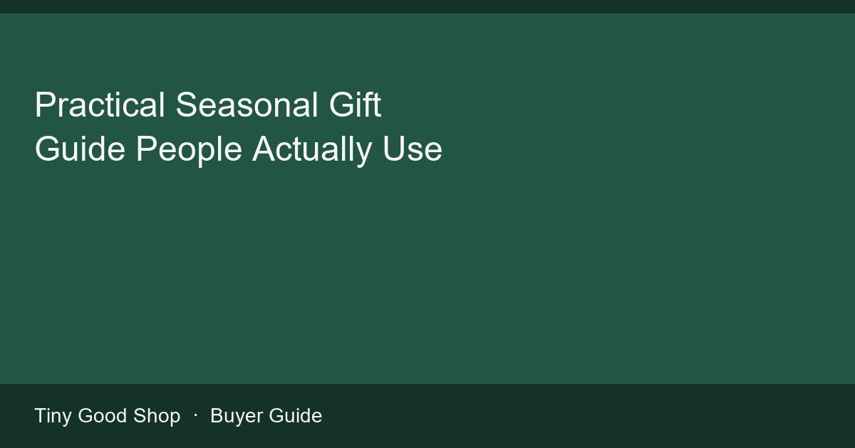 Assortment of practical seasonal gifts like blankets, organizers, and kitchen tools